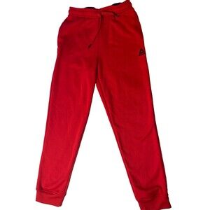 Reebok Boys 14/16 XL Red Fleece Joggers Sweatpants Athletic Lounge Pants